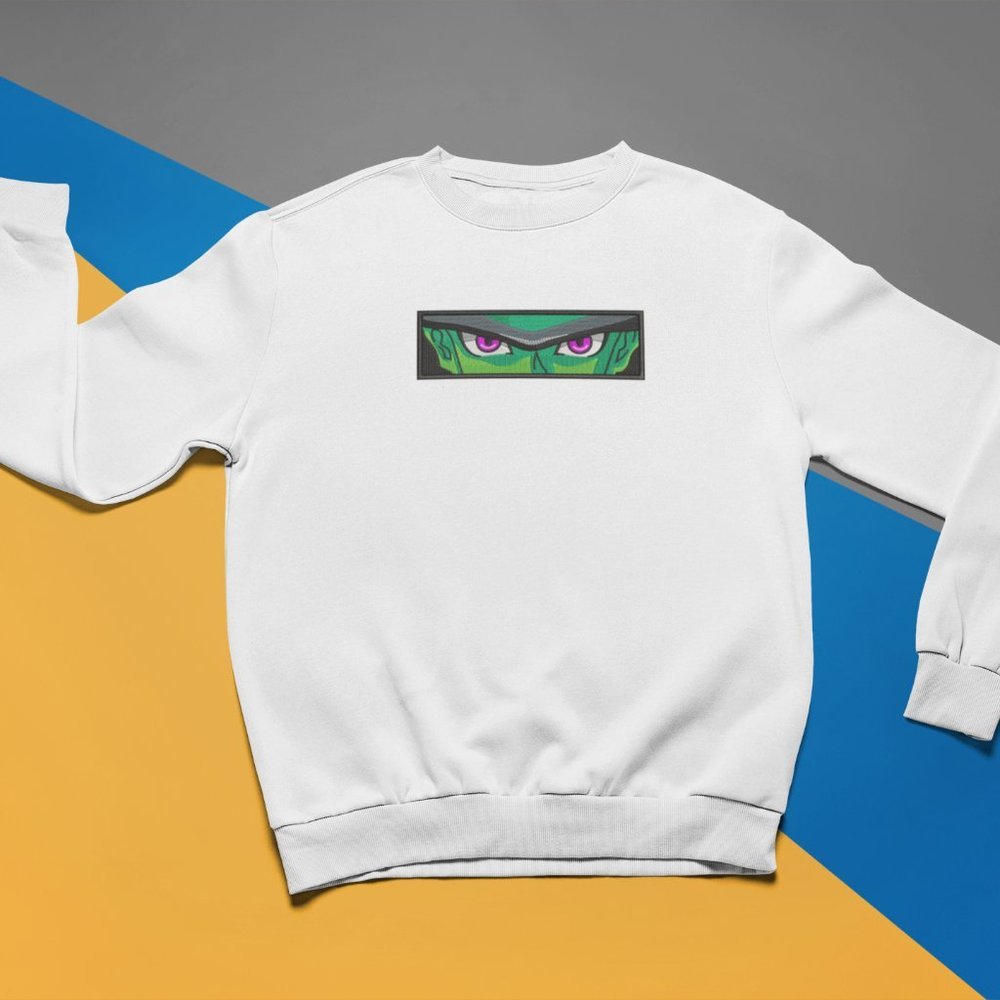 New- White&black Embroidered anime box Sweaters